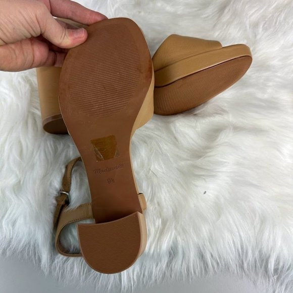 Madewell The Nadia Platform Sandal in Brown Tan - Picture 9 of 9